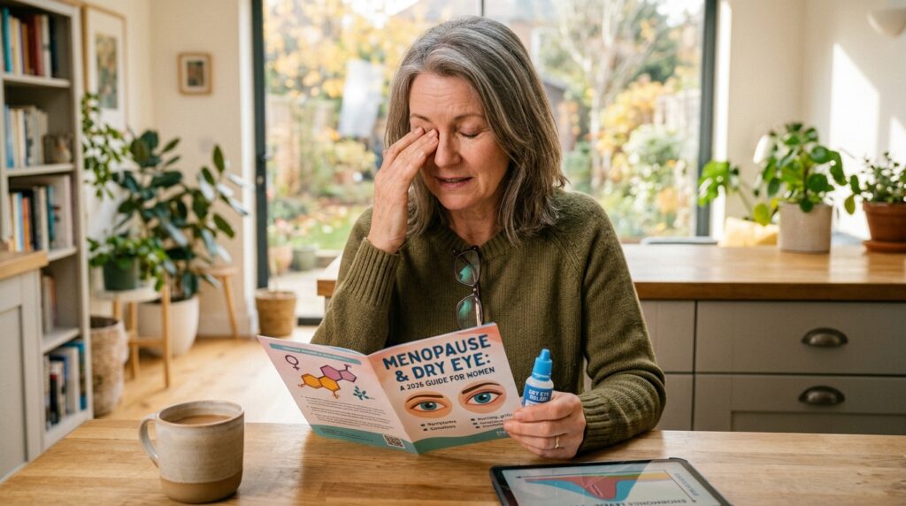 Menopause and dry eye 2026 guide for women experiencing burning gritty eyes