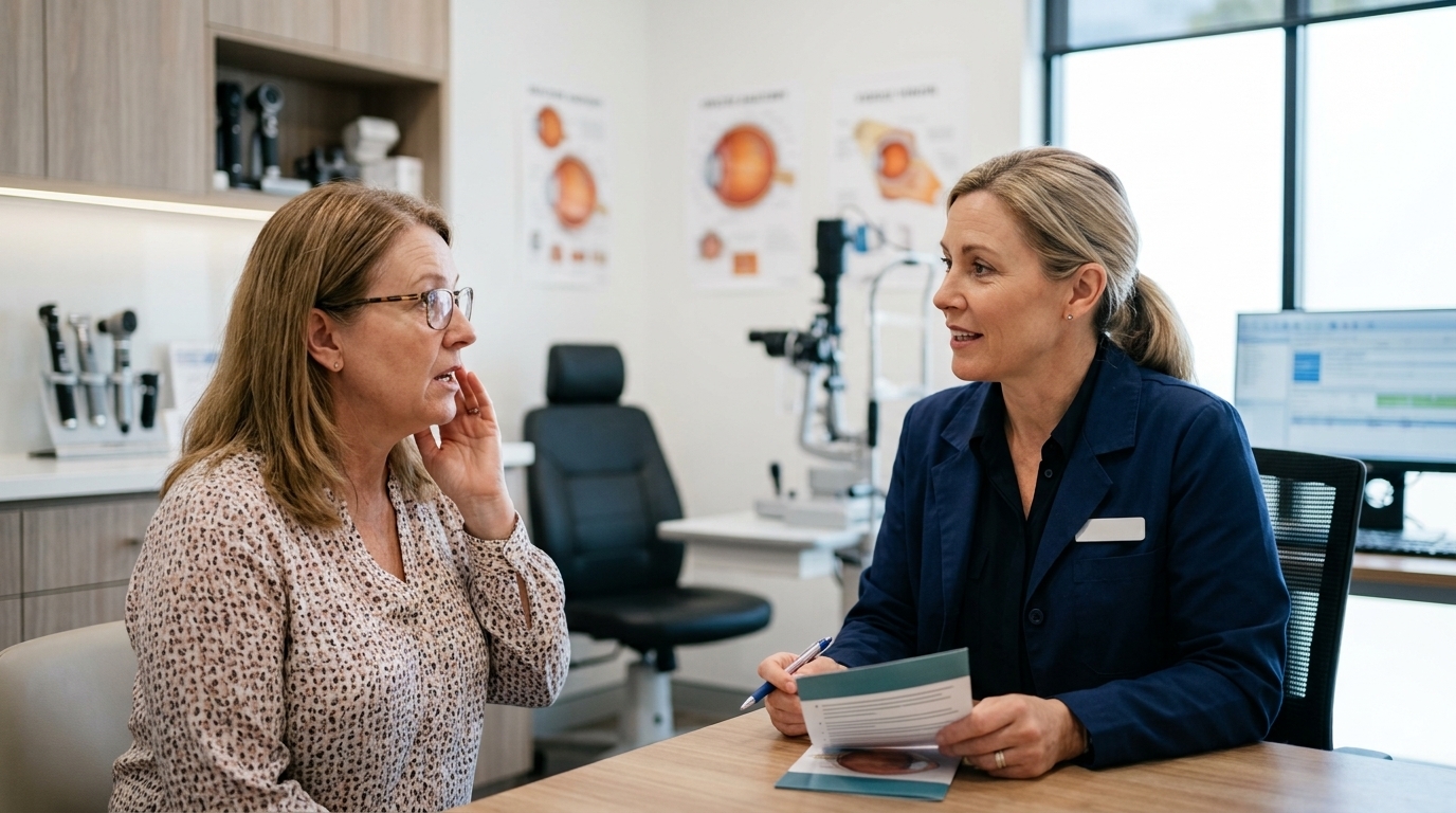 Thyroid eye disease 2026 symptoms including bulging eyes, dry eye irritation, and double vision concerns